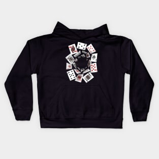 Falling Cards Kids Hoodie